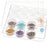 Storage Container, Clear Plastic Box with 16 Round Containers 30x12mm (1 Set)