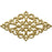 45x26mm Brass Filigree, Diamond (12 Pieces)