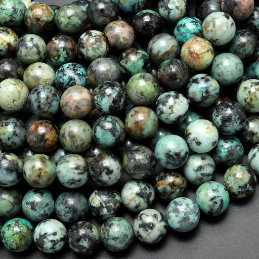 African Turquoise 4mm Smooth Round Bead Strand