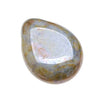 Czech Glass Beads Flat Pear Teardrops - 16x12mm 'Opaque Green Luster' (25)