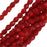 Czech Fire Polished Glass Beads 4mm Round - Opaque Cherry Red (50 pcs)