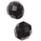 Czech Fire Polished Glass Beads 10mm Round "Jet" Black (25 pcs)