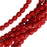 Czech Fire Polished Glass Beads 6mm Round Red Coral (25 pcs)