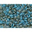 Matubo SuperDuo 2 x 5mm Blue Turquoise Celsian 2-Hole Seed Bead 2.5-Inch Tube