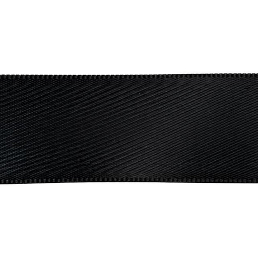 Satin Ribbon, 7/8 Inch Wide, Black (By the Foot)