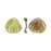 Pendant, Ginkgo Leaf 25.5x22.5mm, Enameled Brass Lime Green, by Gardanne Beads (1 Piece)