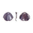 Pendant, Ginkgo Leaf 25.5x22.5mm, Enameled Brass Purple, by Gardanne Beads (1 Piece)