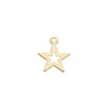 Gold Filled Charm, Cutout Star 8mm, 1 Piece