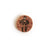 Nunn Design Mini Mushroom Charm 12.6mm, Antique Copper