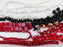 Czech Glass Bead Mix - Scarlet Tuxedo