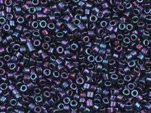 Miyuki 11/0 Iris Violet/Blue Delica Seed Beads 2.5-Inch Tube