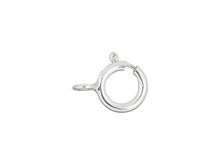 Sterling Silver 5.5mm Lightweight Spring Ring with Closed Ring (5 Pieces)