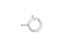 Sterling Silver 5.5mm Lightweight Spring Ring with Closed Ring (5 Pieces)