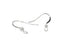Sterling Silver Flat Earwire with 3mm Bead (1 Pair)