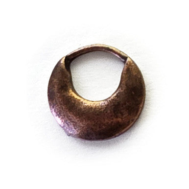 Nunn Design Crescent Small Circle Hoop 18.2x17.9x2.6mm, Antique Copper