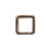 Nunn Design Hammered Small Square Hoop 13.5x13.5x1.4mm, Antique Silver