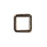 Nunn Design Hammered Small Square Hoop 13.5x13.5x1.4mm, Sterling Silver Plate