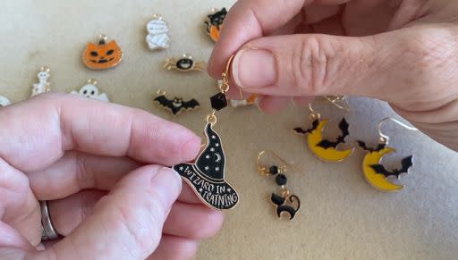 How to Make 3 Different Pairs of Halloween Charm Earrings