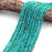 Natural Turquoise 2mm Micro-Faceted Round Bead Strand - AAA Grade