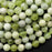 Natural Green Serpentine Jade 6mm Smooth Round Bead Strand