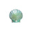 Pendant, Clamshell Seashell 32mm, Enameled Brass Teal Green, by Gardanne Beads (1 Pair)