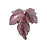 Pendant, Maple Leaf 35.5x32mm, Enameled Brass Raspberry Pink, by Gardanne Beads (1 Piece)