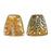 Pendant, Trapezoid 31x29mm, Enameled Brass Autumn Yellow/Orange, by Gardanne Beads (1 Piece)
