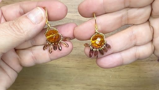 How to Make the Dangle Dagger Earrings by Deb Floros