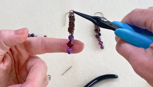How to Make Gemstone and Coin Charm Chain Earrings