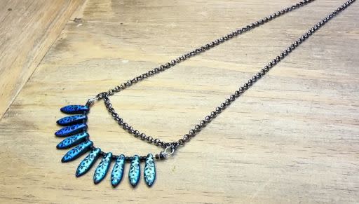 How to Make the Dagger Pendant Necklace by Deb Floros