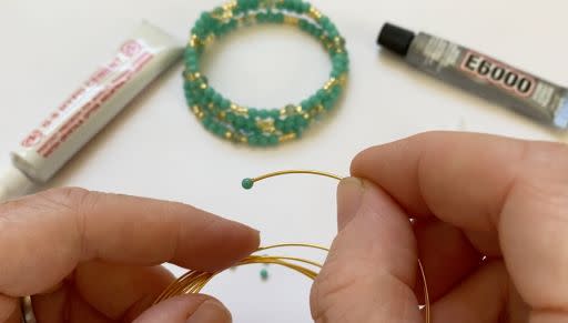 How to Finish Memory Wire Ends with Finial Beads