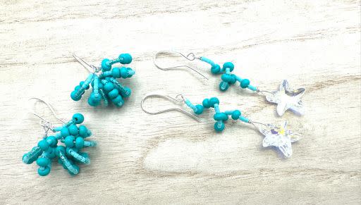 How to Make Swirly Twirly Sea-Themed Earrings by Deb Floros