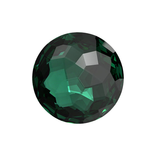 PRESTIGE Crystal, #1383 Daydream Round Stone 14mm, Emerald Ignite, (1 Piece)