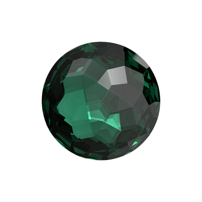 PRESTIGE Crystal, #1383 Daydream Round Stone 10mm, Emerald Ignite, (1 Piece)