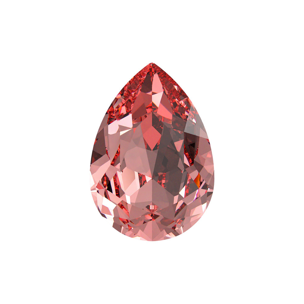 PRESTIGE Crystal, #4320 Pear Fancy Stone 10x7mm, Rose Peach, (1 Piece)