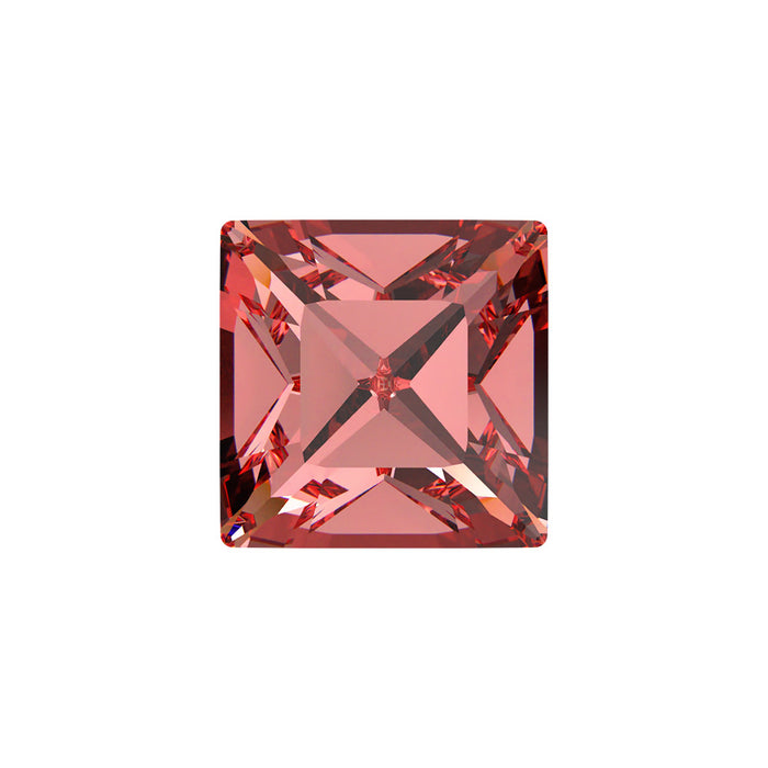 PRESTIGE Crystal, #4428 Square Fancy Stone 3mm, Rose Peach, (1 Piece)