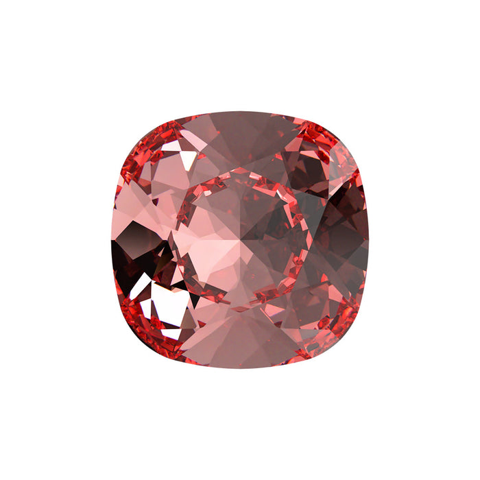 PRESTIGE Crystal, #4470 Cushion Fancy Stone 10mm, Rose Peach, (1 Piece)