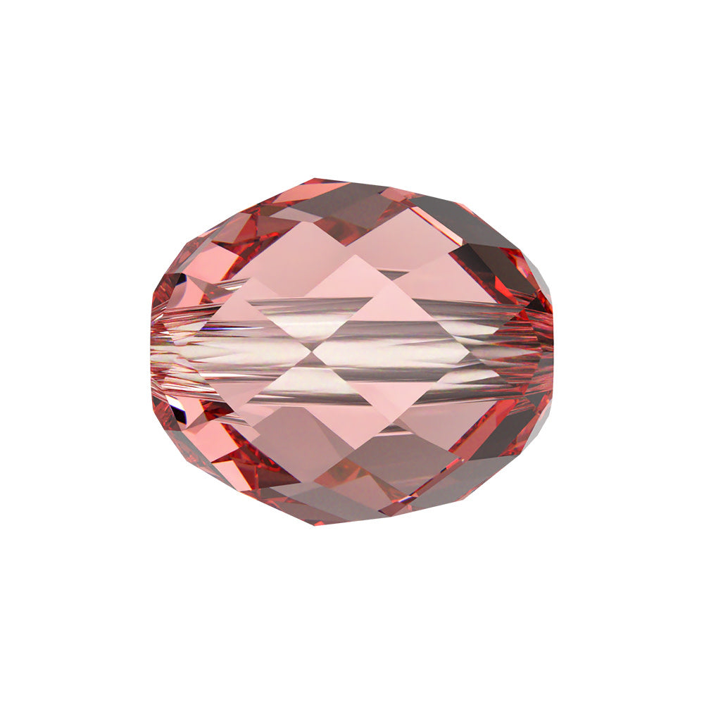 PRESTIGE Crystal, #5044 Olive Bead 7x6mm, Rose Peach, (1 Piece)