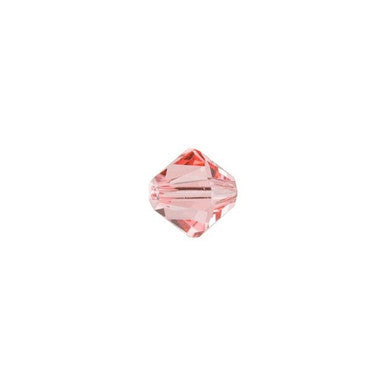PRESTIGE Crystal, #5328 Bicone Bead 5mm, Rose Peach (1 Piece)
