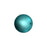 PRESTIGE Crystal, #5810 Round Pearl 2mm, Crystal Iridescent Dark Turquoise, (1 Piece)
