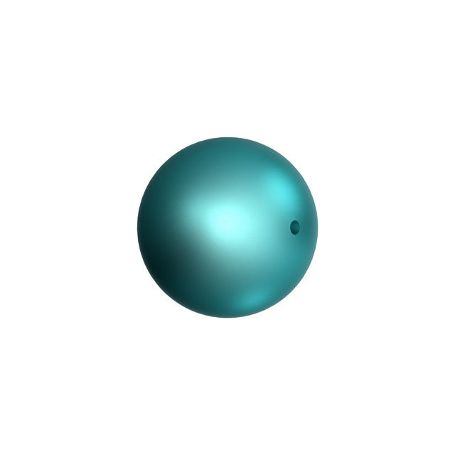 PRESTIGE Crystal, #5810 Round Pearl 5mm, Crystal Iridescent Dark Turquoise, (1 Piece)
