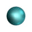 PRESTIGE Crystal, #5810 Round Pearl 6mm, Crystal Iridescent Dark Turquoise, (1 Piece)
