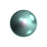 PRESTIGE Crystal, #5818 Round Half-Drilled Pearl Bead 6mm, Crystal Iridescent Light Turquoise, (1 Piece)