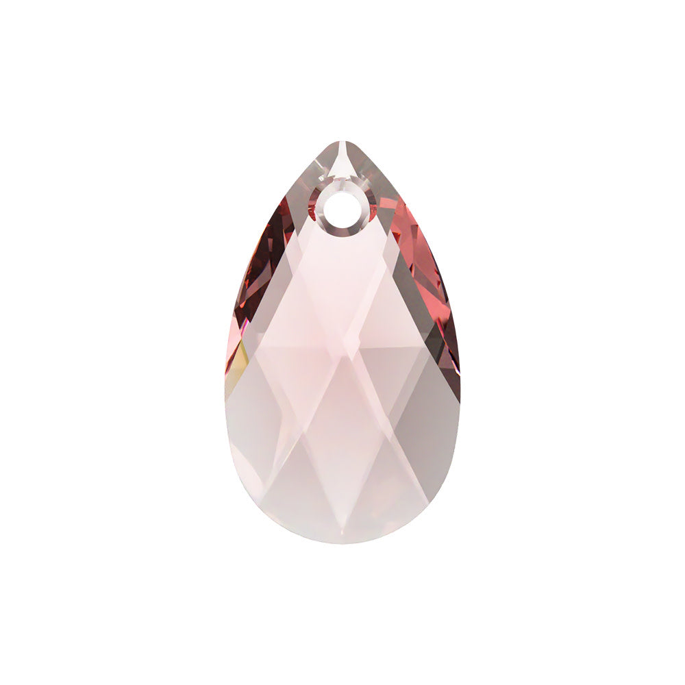 PRESTIGE Crystal, #6106 Pear-Shaped Pendant 16mm, Rose Peach (1 Piece)