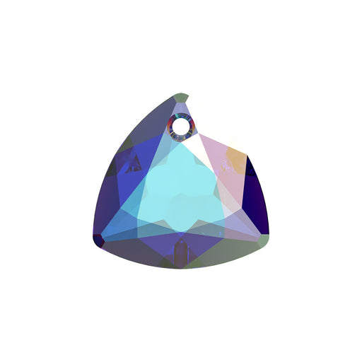 PRESTIGE Crystal, #6434 Trilliant Cut Pendant 10.5mm, Crystal AB, (1 Piece)
