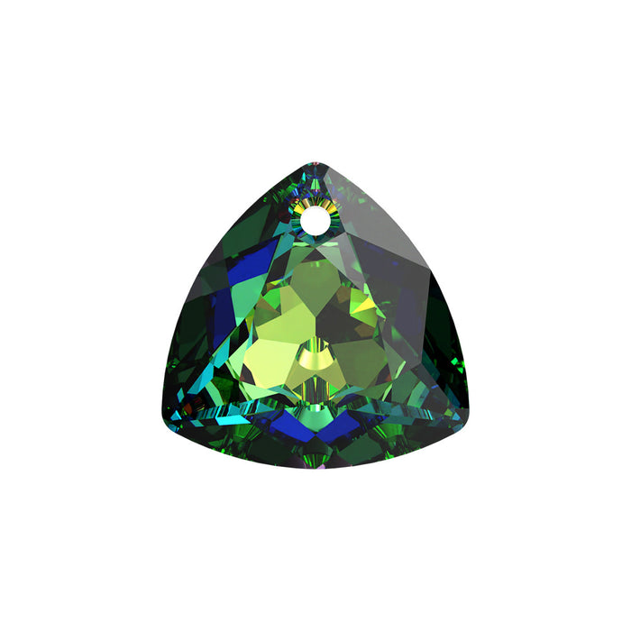 PRESTIGE Crystal, #6434 Trilliant Cut Pendant 10.5mm, Crystal Vitrail Medium, (1 Piece)