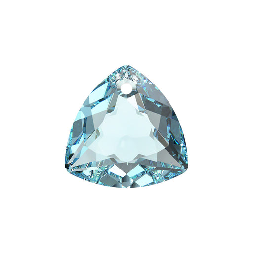 PRESTIGE Crystal, #6434 Trilliant Cut Pendant 14.5mm, Aqua, (1 Piece)