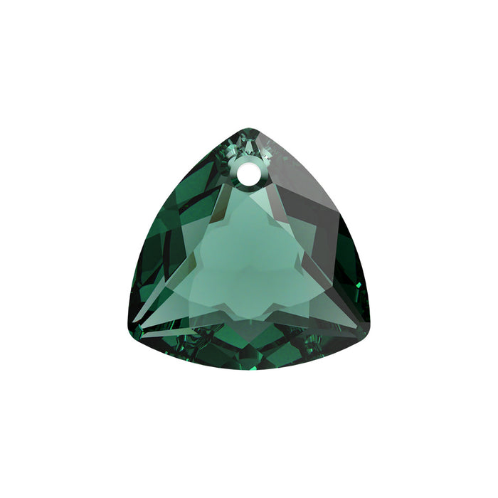 PRESTIGE Crystal, #6434 Trilliant Cut Pendant 8mm, Emerald, (1 Piece)