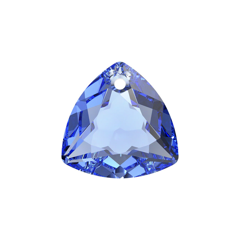 PRESTIGE Crystal, #6434 Trilliant Cut Pendant 8mm, Sapphire, (1 Piece)