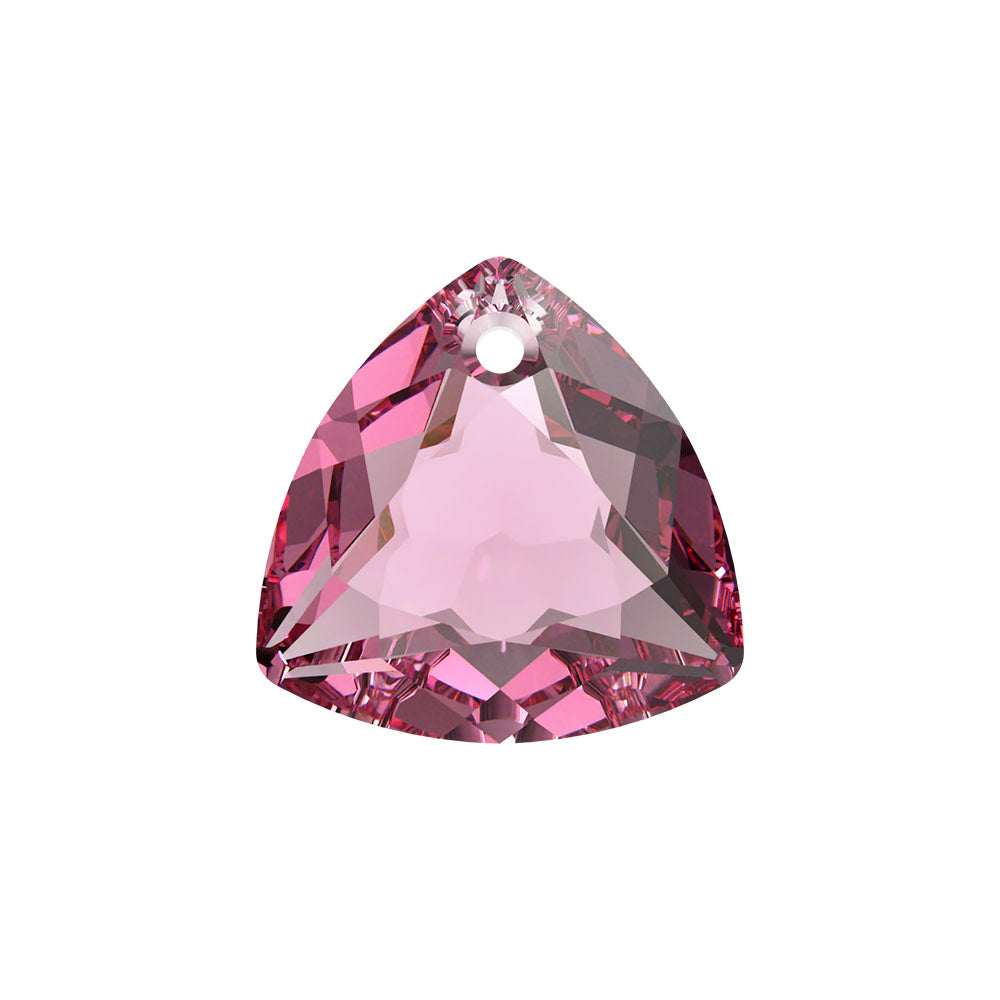 PRESTIGE Crystal, #6434 Trilliant Cut Pendant 10.5mm, Rose, (1 Piece)